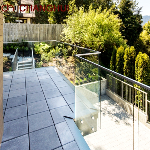 Hot-Selling Side-Mounted DIY Glass Railings, Fixed With Brackets