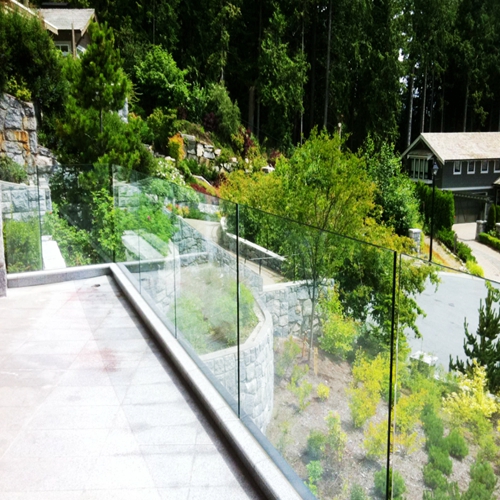 Aluminium U Channel Glass Balcony Railing Designs