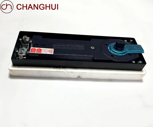 150KG Two-Cylinder Two-Stage Positioning Seavy-Duty Aluminum Alloy Glass Door Closer Floor Spring