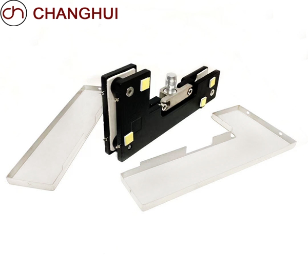 Glass door accessories top patch accessories L-shaped glass clamp