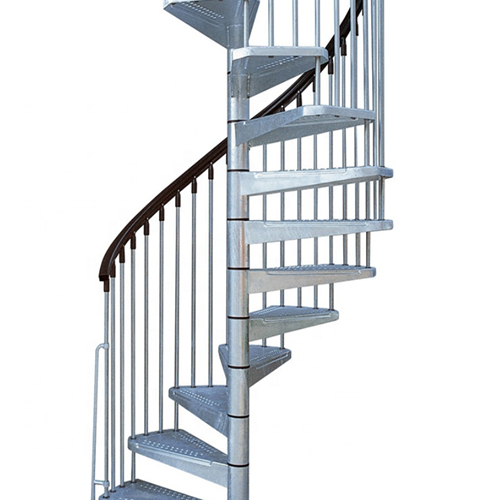 Spiral Solid Wood Steel Staircase Design For Outdoor Small Apartment